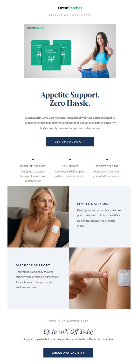 The herbal patch that melts inches while you sleep